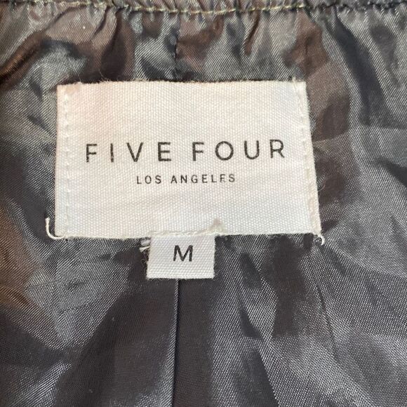 Five Four Los Angeles Men's Slater Olive Green Windbreaker Jacket, Hooded, Line - Picture 4 of 12